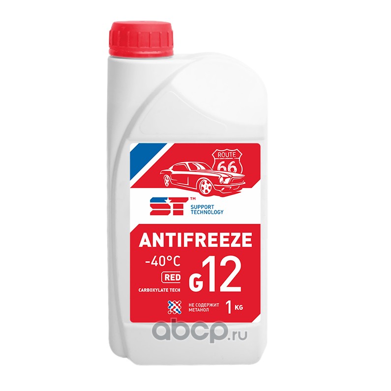 Охлаждающая жидкость Антифриз G12 (-40C) ST, 1 кг